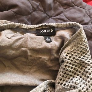 Torrid grey cardigan